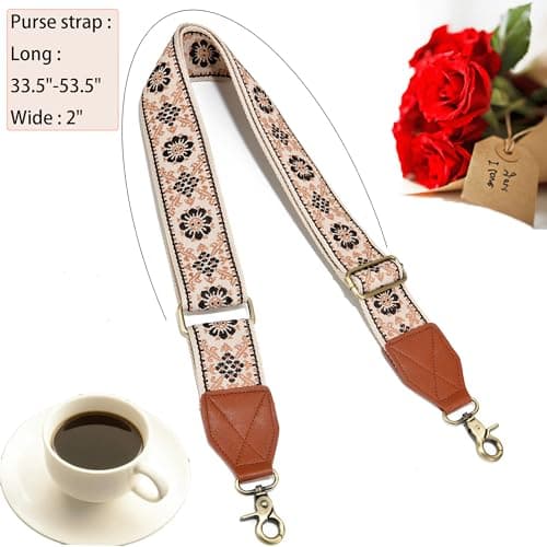 RETMODEL Retro Jacquard Multi-Pattern Adjustable Shoulder Strap