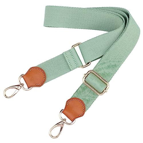 Nefelibata Purse Strap, 1.5 Wide Full Grain Cowhide Shoulder Strap Replacement — Mint Green