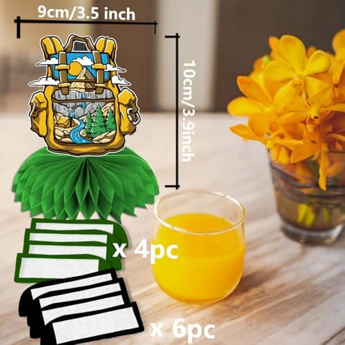 Camping Adventure Party Decor for Camper Birthday Photo Booth Props