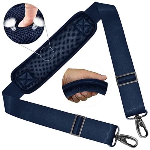 ZINZ Ultra-Thick Adjustable Shoulder Strap for Briefcase and Laptop Bag — Blue