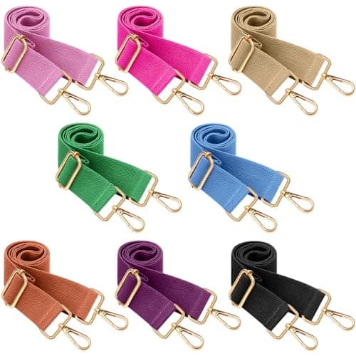 Kajaia Adjustable Canvas Shoulder Bag - Women's Wide Strap Replacement 8 Packs — Stylish Color