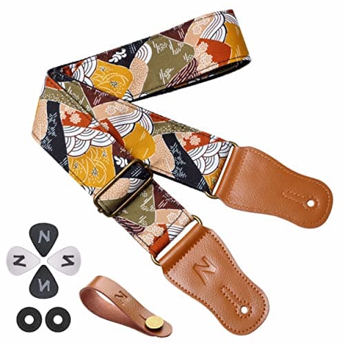 Cotton Guitar Strap for Acoustic Guitar and Ukulele with Accessories — Z#valley