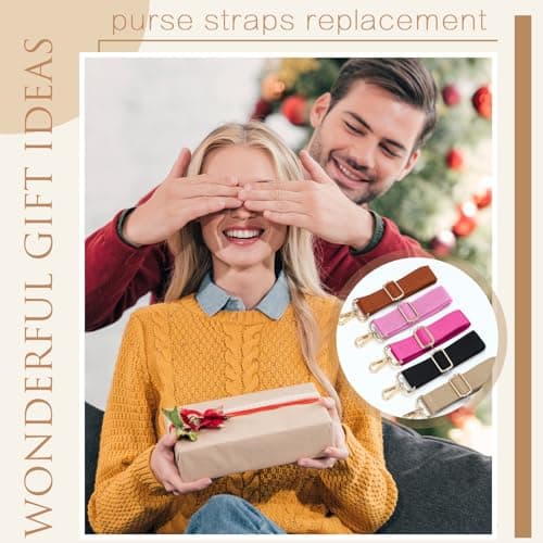 8 Pack Wide Canvas Bag Strap Replacement for Women's Purse
