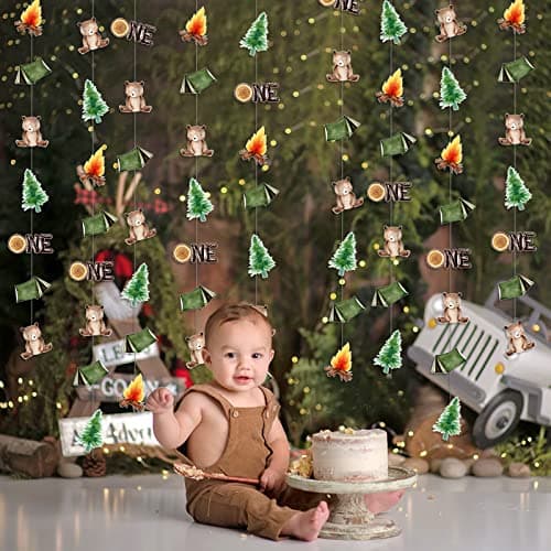 Kreatwow Happy Camper 1st Birthday Hanging Garland Jungle Party Decor