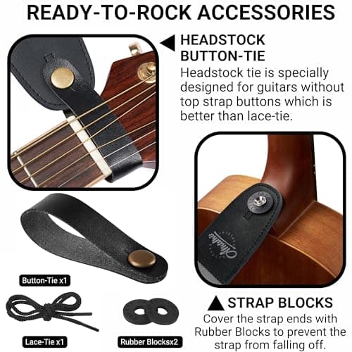Amumu Chevron MultiColor Guitar Strap for Acoustic, Electric & Bass
