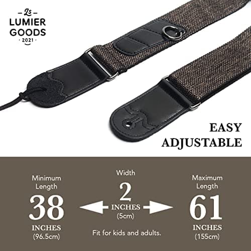 Bass, Electric & Acoustic Guitar Strap with Locks