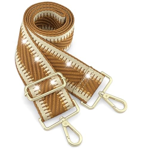 GIINJKGO Purse & Crossbody Guitar Strap Replacement — Bronze Luminous