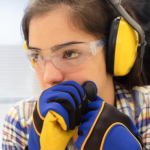 JORESTECH Polycarbonate Safety Glasses, Impact Resistant, Pack of 12 (Clear)