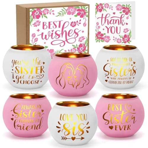 Grandma Gift: Mercury Glass Votive Candle Holders - Set of 6 — Sister