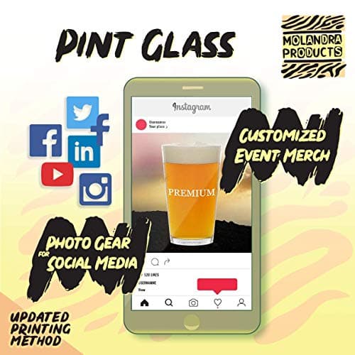 Ravi Lonley 16oz Beer Pint Glass Cup