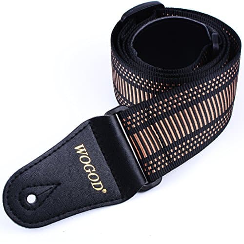 Coffee-Colored Nylon Bass Guitar Strap