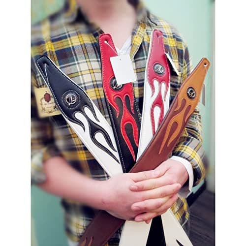 Lightning Pattern Guitar Strap for Electric Guitar/Bass