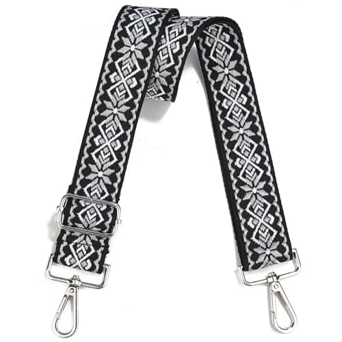 Silver Hardware Crossbody Purse Strap - Wide & Adjustable Replacement