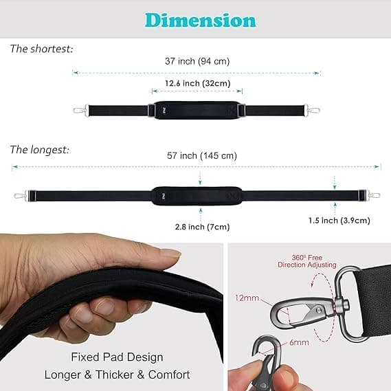 Padded Shoulder Strap Replacement for ZINZ Bag