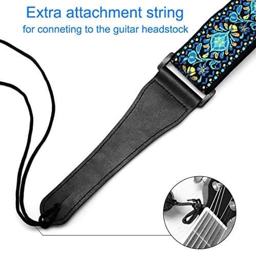 Adjustable Woven Braided Guitar Strap for Bass Electric/Acoustic Guitars