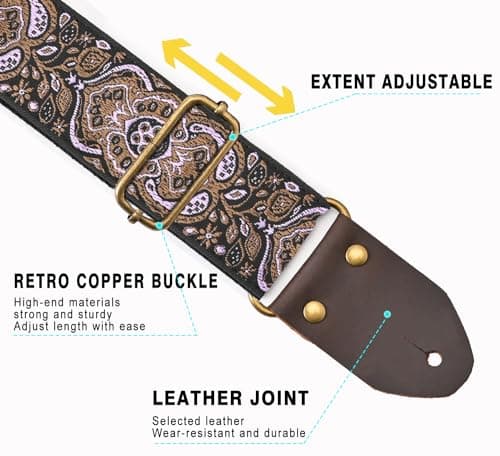 Embroidery Cotton Guitar Strap