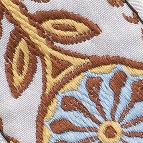 KLIQ Vintage Woven Guitar Strap for Acoustic & Electric Guitars — Classic Hippie White & Blue