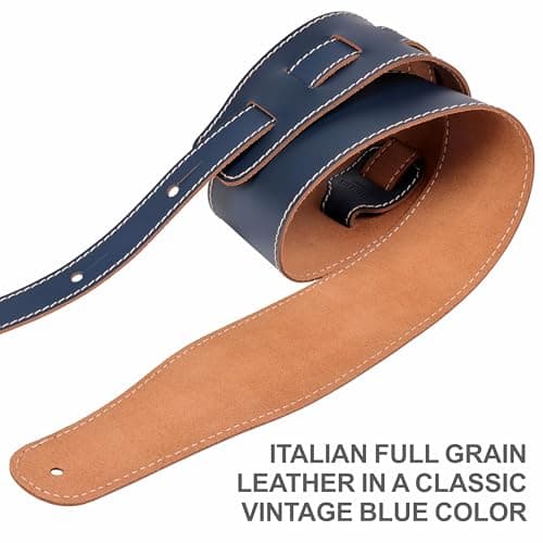 Nefelibata Full Grain Leather Guitar Strap for Acoustic, Bass & Electric
