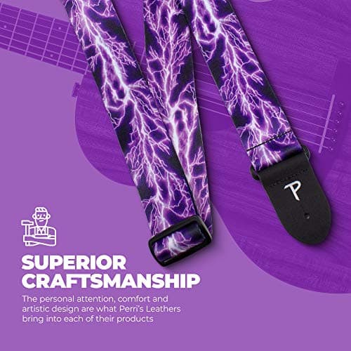Perri's Leathers Ltd. Metallica Polyester Guitar Strap - Ride the Lightning (LPCP-257)