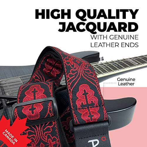Guitar Strap - Jacquard - Adjustable - Made in Canada