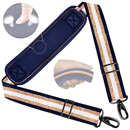 ZINZ Ultra-Thick Adjustable Shoulder Strap for Briefcase and Laptop Bag — Blue Glod