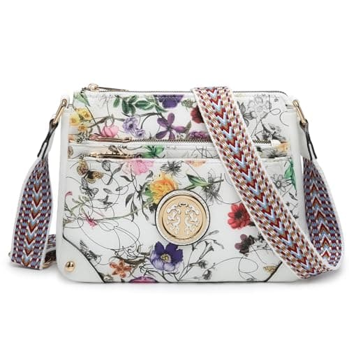 Trendy Dasein Crossbody Purse for Women with Multi Pockets and Guitar Strap