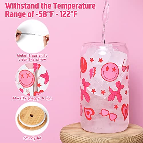Cowgirl Aesthetic 16oz Beer Can Glasses with Lids and Straws for Soda and Iced Beverages
