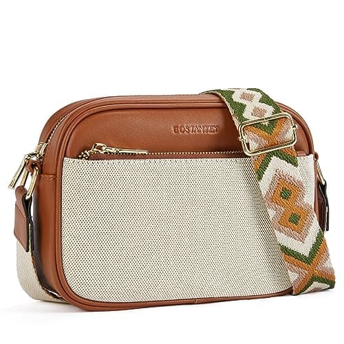 BOSTANTEN Quilted Crossbody Bags for Women — Pattern&brown