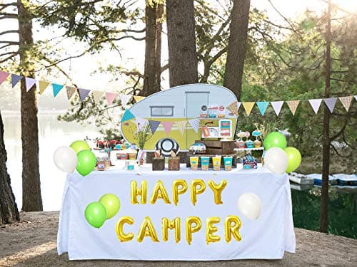 LaVenty Happy Camper Balloon Tent Birthday Party Decor