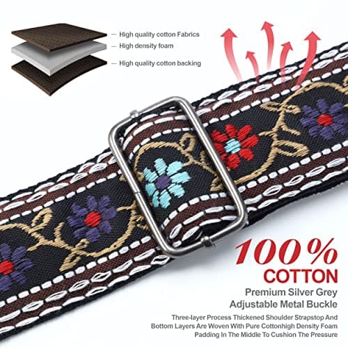 Nefelibata Guitar Strap for Bass, Electric, and Acoustic Guitars