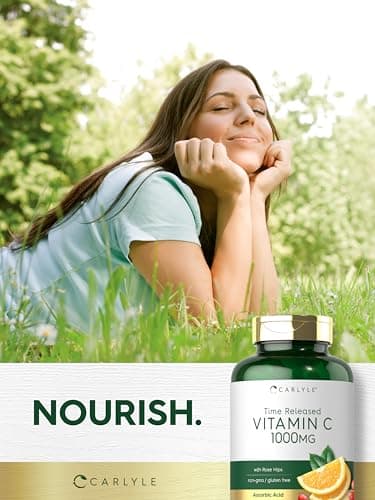 Carlyle Vitamin C 1000mg Timed Release Caplets with Rose Hips