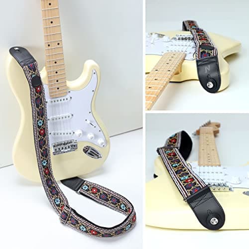 Nefelibata Guitar Strap for Bass, Electric, and Acoustic Guitars