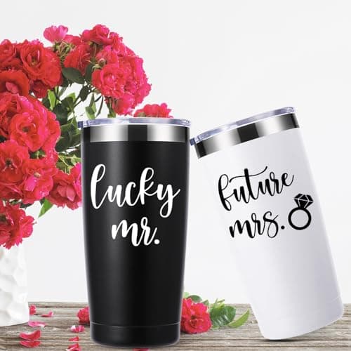 Future Mrs 20 OZ Tumbler Wedding Gifts for Couples Bride Groom.