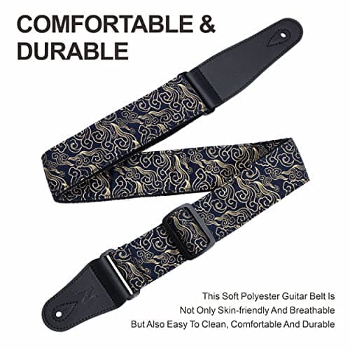 Nefelibata Guitar Strap Japan Printed Cotton Original Design