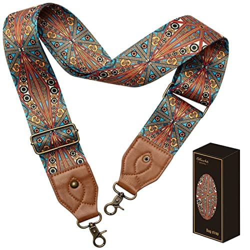 OllarKt 2" Wide Adjustable Leather Bag Strap