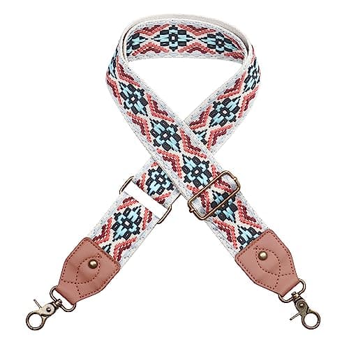 Handbag Strap Replacement Wide Shoulder Crossbody Strap with Adjustable Belts — Leather- Color 002