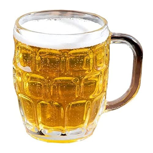 LavoHome Classic European Style Glass Stein Mug - 16 oz Set of 2, Perfect for Oktoberfest Parties — Classic European Style Glass