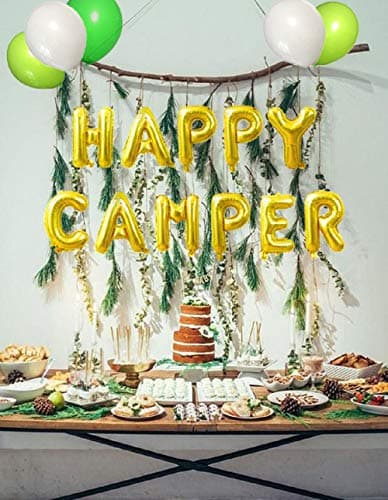 LaVenty Happy Camper Balloon Tent Birthday Party Decor