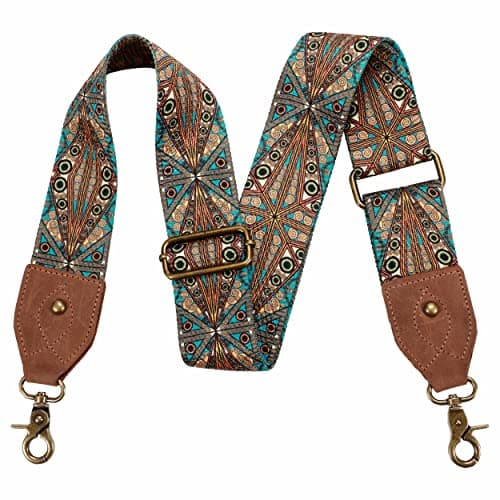 Nefelibata Purse Strap: Adjustable Leather Shoulder Replacement — Bohemian Style