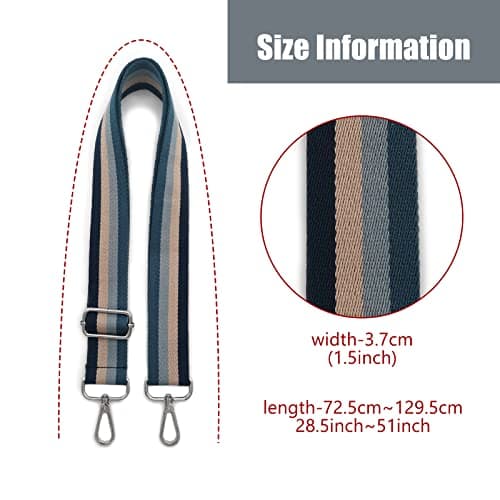Zalaxt Wide Shoulder Strap for Crossbody Bag Purse