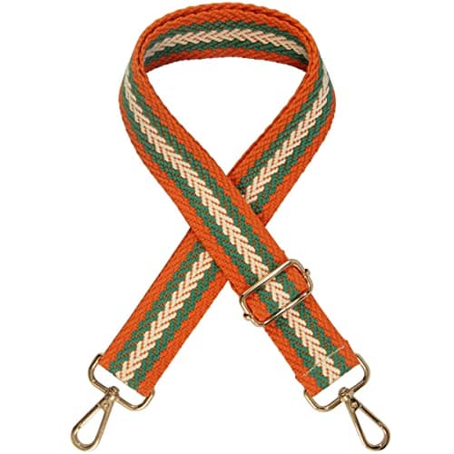 Duwi Wide Multicolor Guitar Style Handbag & Purse Strap — n,orange,gw