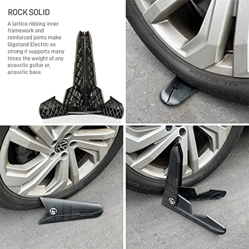 ACOUSTIC ICESTAND Gigstand: Portable Professional A-Frame Guitar Stand for Travel