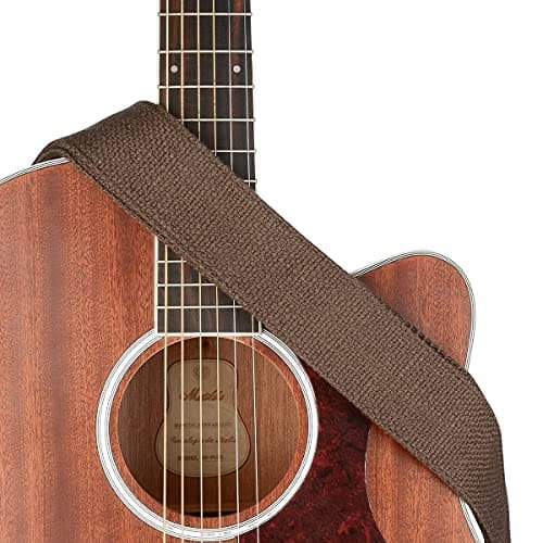 BestSounds Soft Cotton Genuine Leather Guitar Strap for All Guitars