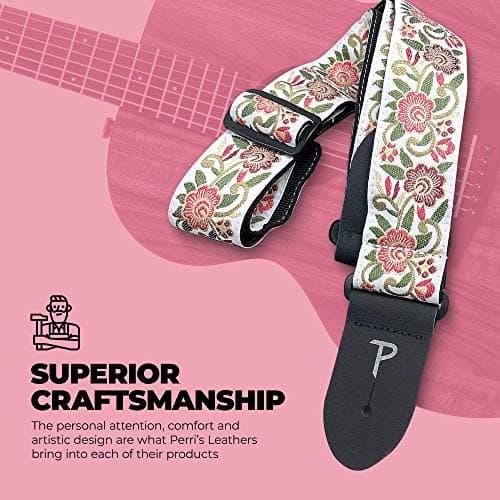 Adjustable Jacquard Guitar Strap for Acoustic/Bass/Electric Guitars - Made in Canada