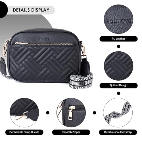 Trendy Quilted Crossbody Bags for Women with Card Slots