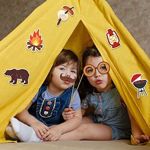 Happy Camper Party Photo Props for Camping & Birthday Parties