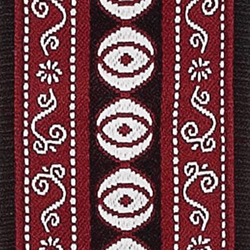 D'Addario Stars & Stripes Leather Guitar Strap — Henna