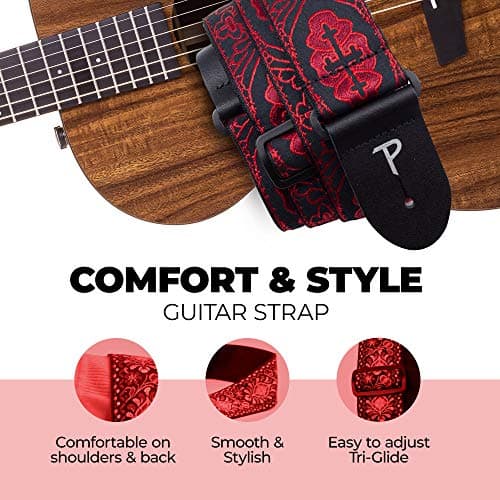 Guitar Strap - Jacquard - Adjustable - Made in Canada