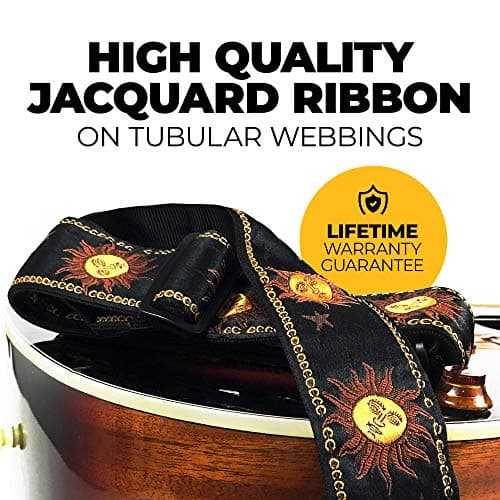 Perri’s Leathers Ltd. Jacquard Adjustable Guitar Strap - Made in Canada