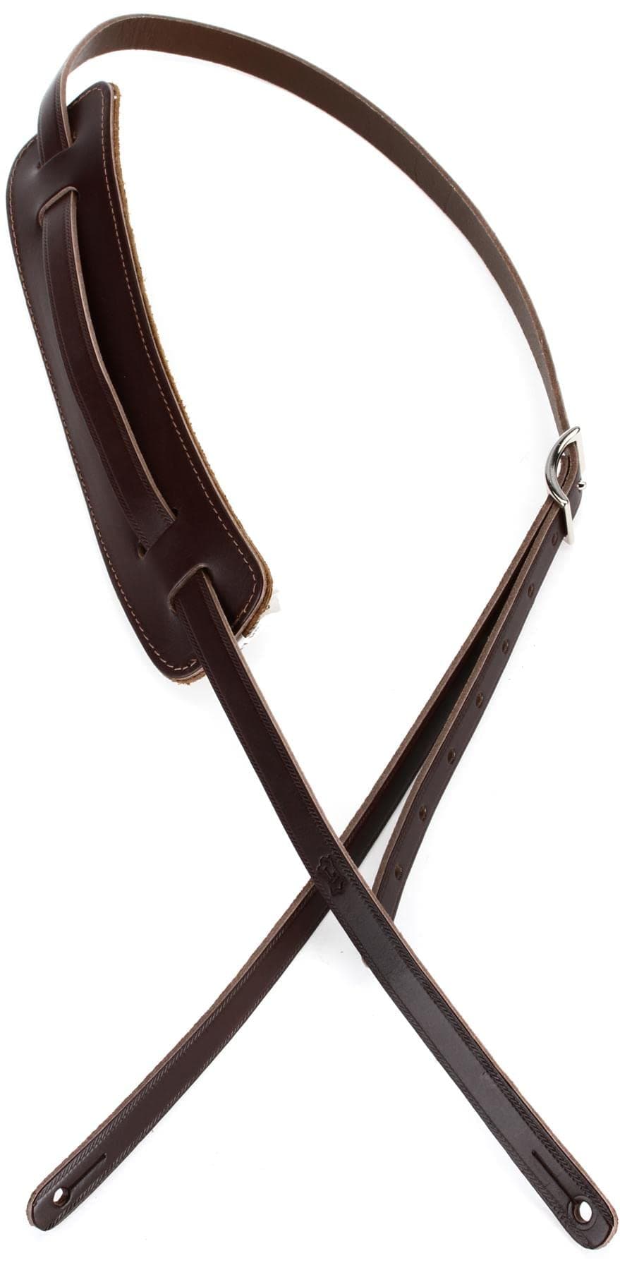 Levy's Leathers M25-DBR 50s Style Dark Brown RnR Leather Strap